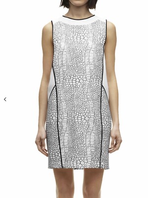 Brandneu mit Etikett Whistles ärmelloses Tunika-Minikleid Drachenhaut Größe 14/US10/EU42 155 £
