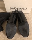 YSL SAINT LAURENT TRIBUTE TWO TRIBTOO 80 BLACK PATENT VERNICE PUMPS 38 — photo 7