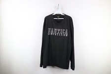 Vtg 90s Nautica Competition Mens 2XL Spell Out Block Letter Long Sleeve T-Shirt