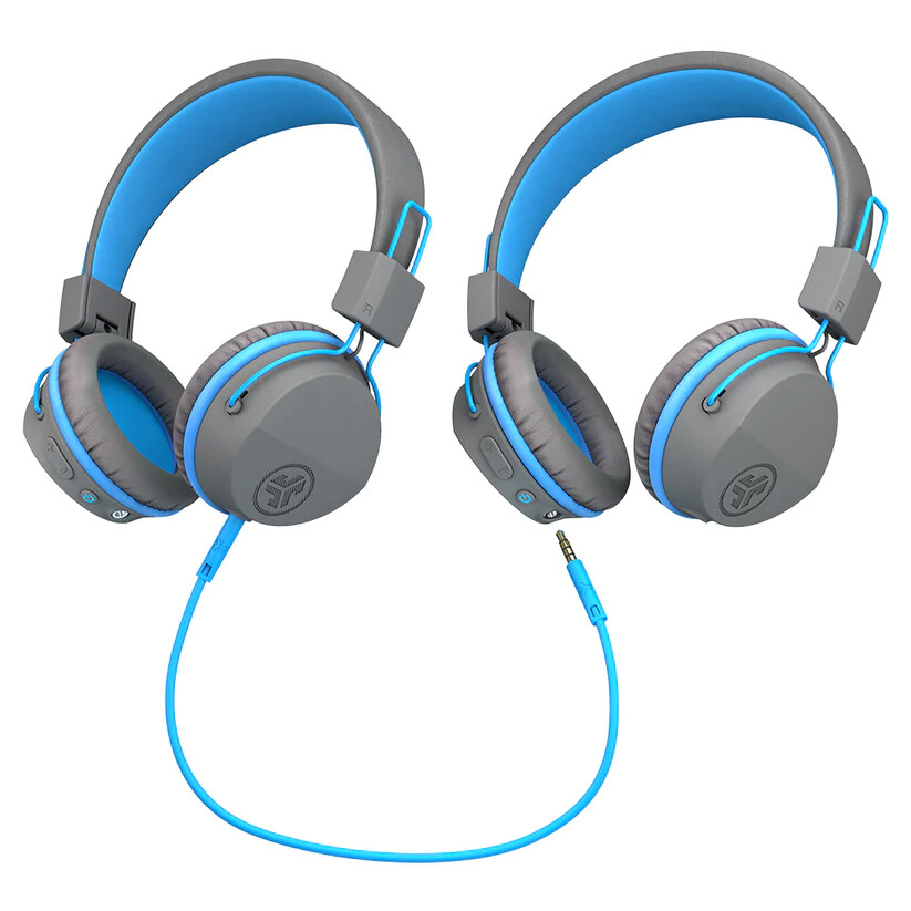 JLab JBuddies Pop Cuffie Wireless Per Bambini – 48h Autonomia, Volume Sicuro 85/95dB, Pieghevoli E Condivisione Audio