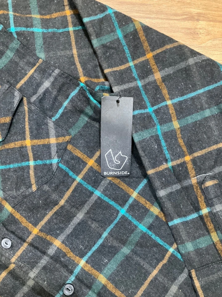 Camisa de franela manga larga Burnside juvenil nueva con etiquetas talla: 16 Foto 3 de 4