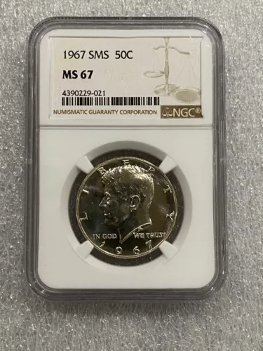 1967 U.S. Kennedy Half Dollar - SMS  NGC MS 67 (021)