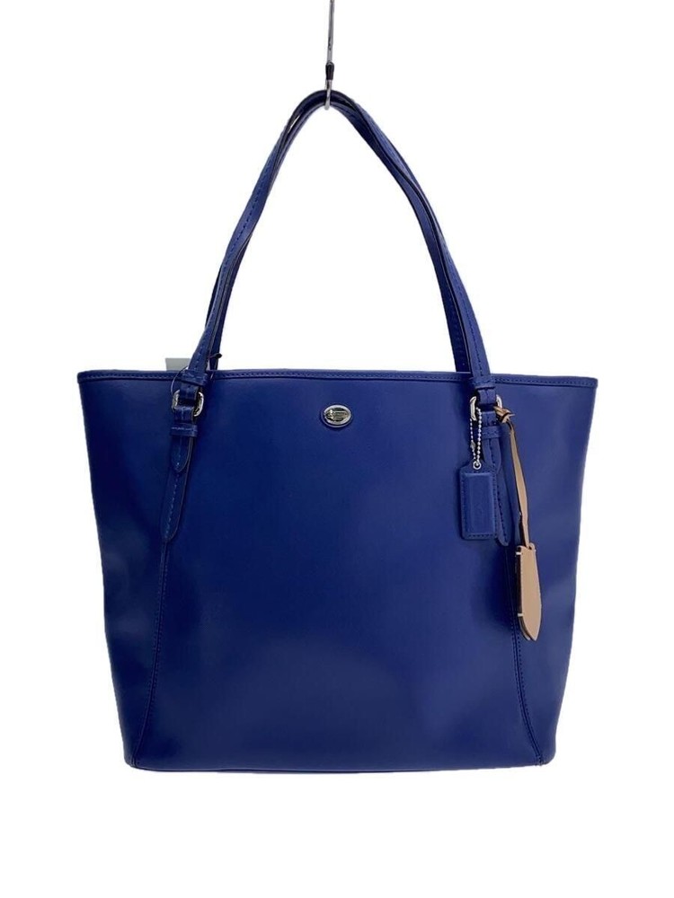 Coach tote bag PVC Blue f27349 Used