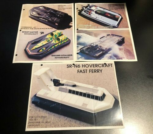 Kinetics Northwest RC Hovercraft Catalog Brochure Fast Ferry Commando Voyageur  - Afbeelding 1 van 2