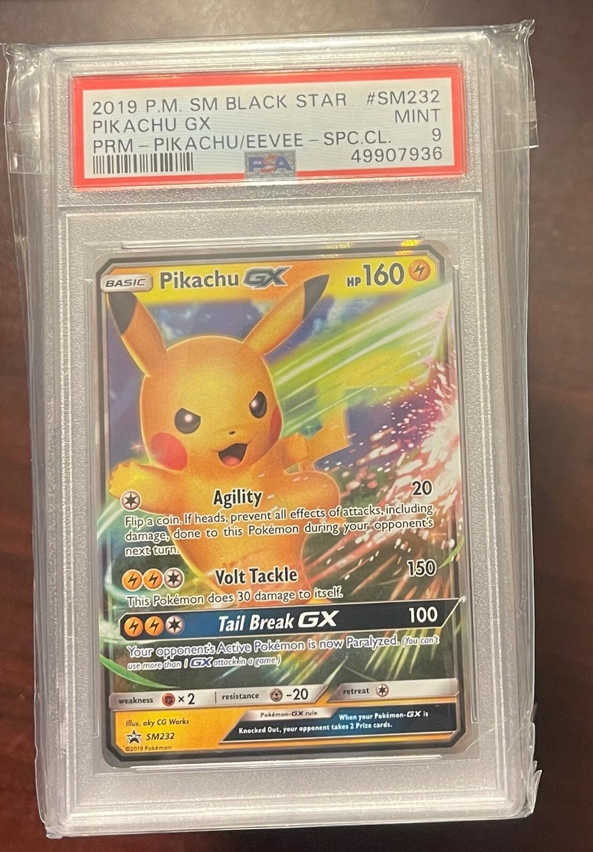 2019 Pokemon BSP SM232 Pikachu GX FA PSA 9 Mint | eBay