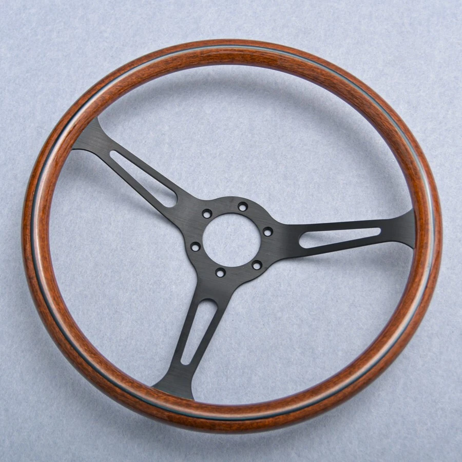 NARDI ND Classic 380mm Steering Wheel Mahogany Wood with Black Finish - Image 2 of 4