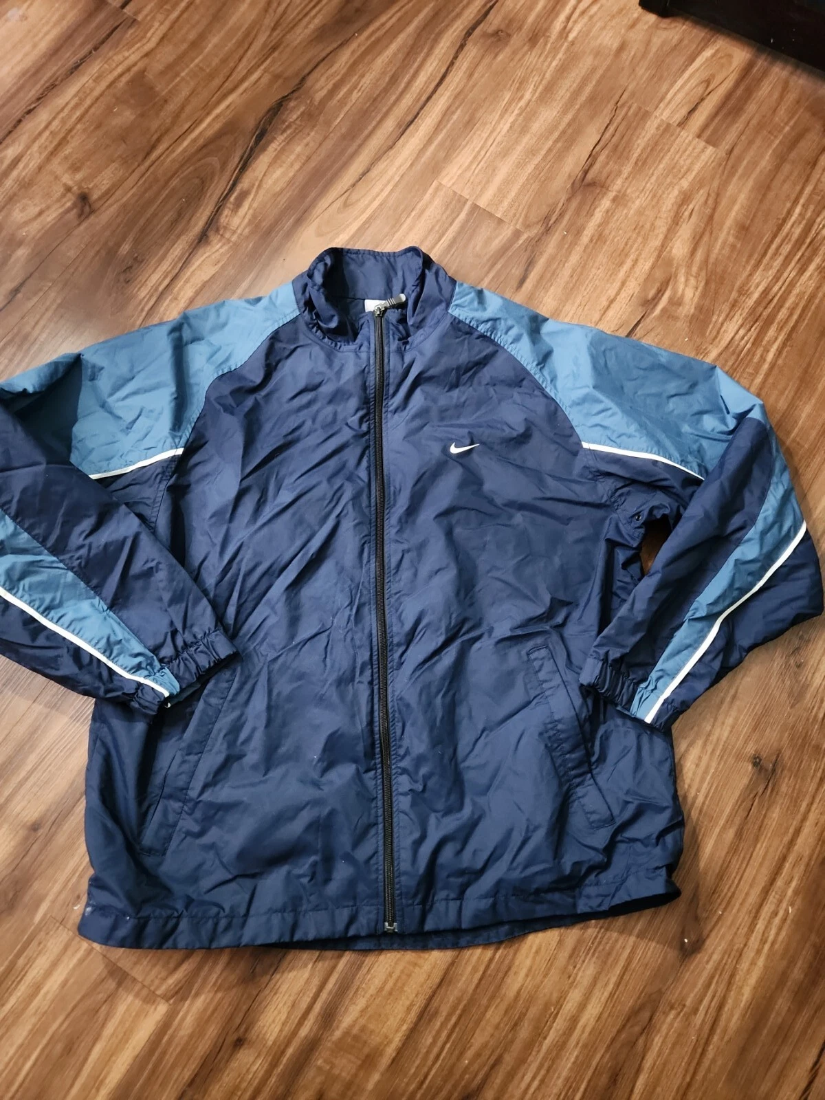 NIKE WINDBREAKER JACKET MEN'S XL BLUE VINTAGE