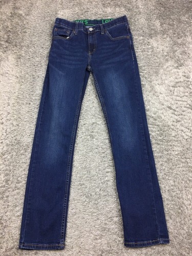 Levis 511 Slim Fit Jeans Boys Size 16 Reg Blue Denim Dark Wash 28x30