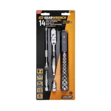 Gearwrench 14 Piece 1/4" Drive 120XP Stubby Socket Set MTS SAE (81391)