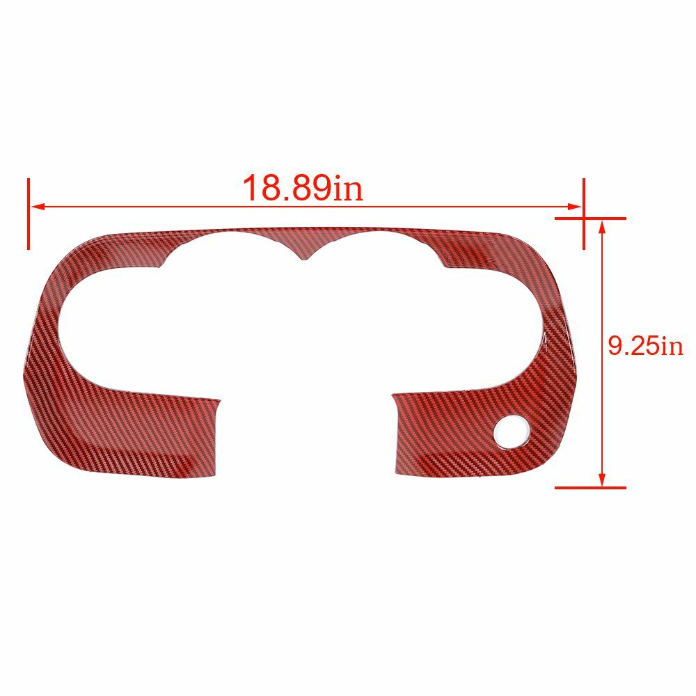Jimen Fit for Dodge Challenger 2015-2024, 5PCS Center Console Dash Trim Kits