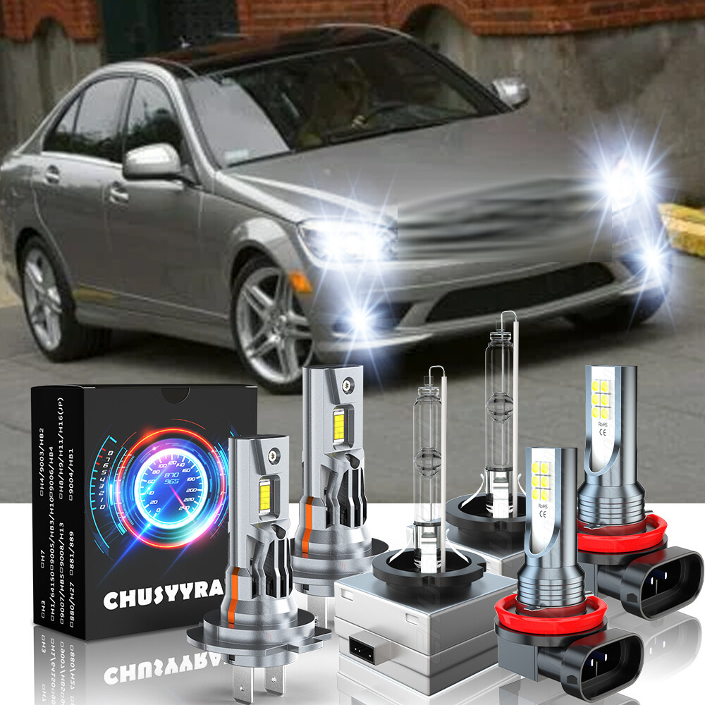 For Mercedes-Benz C300 2009-2010 Combo LED Headlight Hi Low Beam