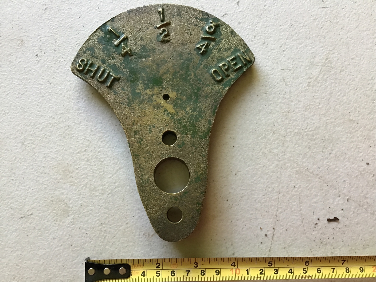 Vintage Brass Steam Locomotive Train Engine Valve Control Lever-image