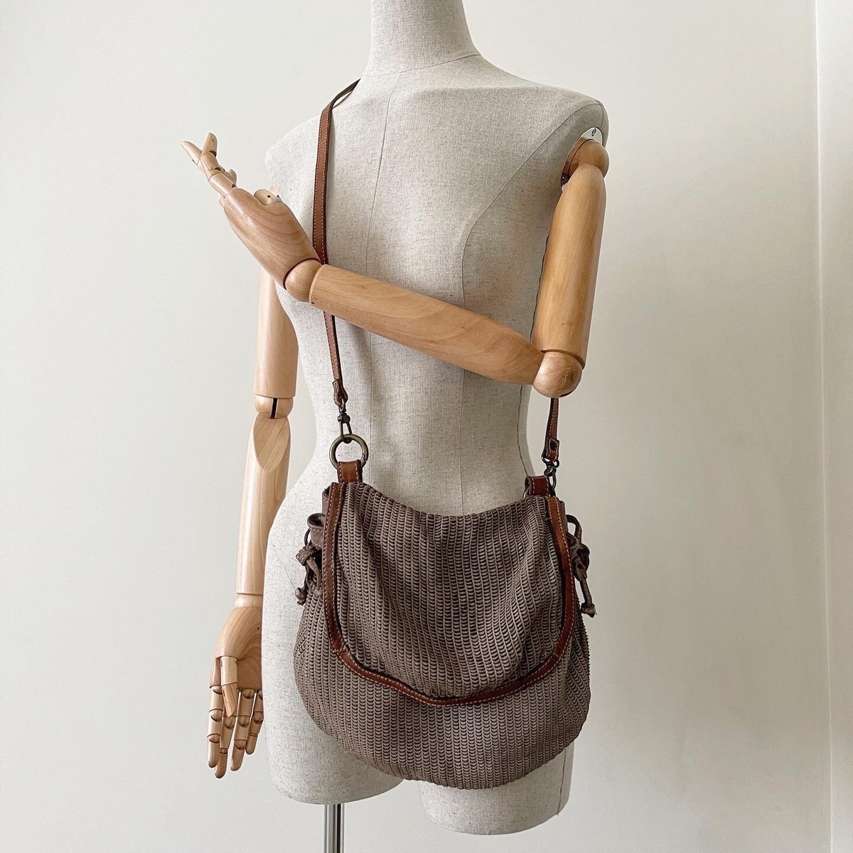 トートバッグ REPTILES HOUSE SS25 Shoulder bags (H823 IRISNERO) Reptiles House Luxury Leather Shoulder Bag, Tote Boho Scored