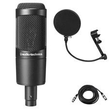 Audio-Technica AT2035 Cardioid Condenser Side-Address Microphone, 20Hz to 20kHz