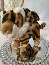 Vintage Plush Bengal Tiger W/ Baby