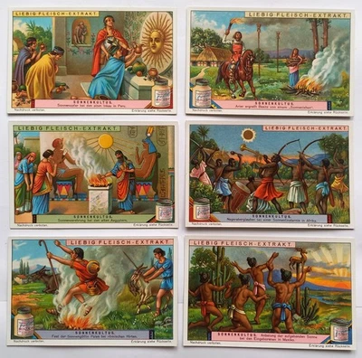 komplette Liebig Serie A 948 / S 1192 "Sonnenkultus" - 1926 - Bild 1 von 4