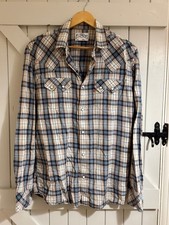 Levis Snap Saw Tooth Pocket Western Style Shirt. Men's Large.