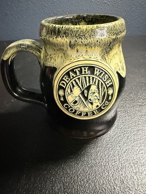 2018 Death Wish Coffee Deneen Pottery Mug Frau Perchta Evil Witch #2542/7000