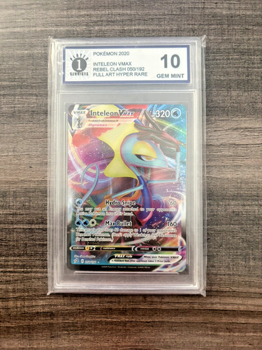✨ GEM MINT 10! Inteleon VMAX 50/192 Rebel Clash 🔥 STAR CARD