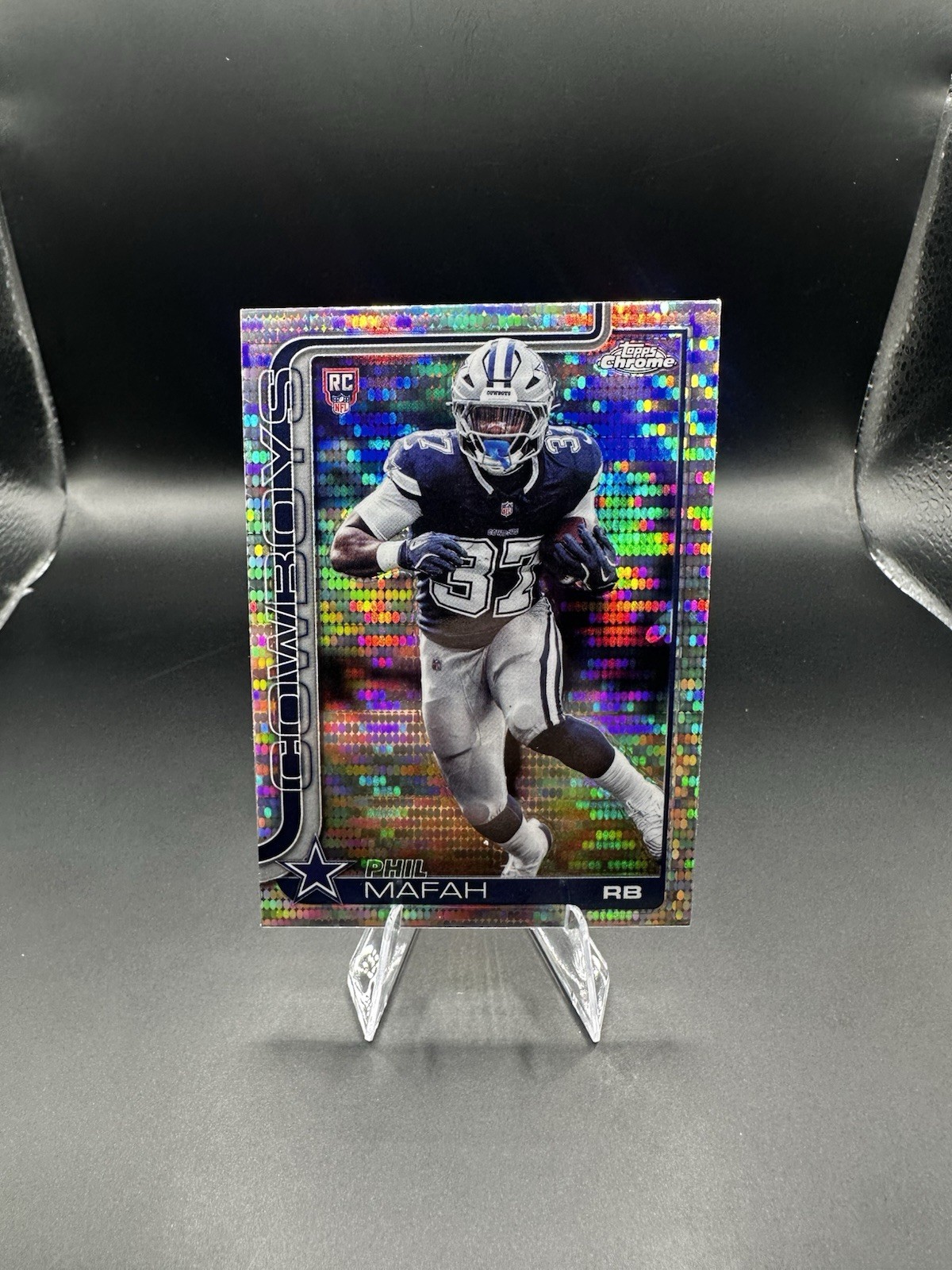 2025 Topps Chrome Phil Mafah Pulsar Refractor RC #310 Dallas Cowboys