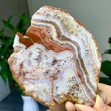 126G Natural Auralite Crystal Quartz slice High frequency healing