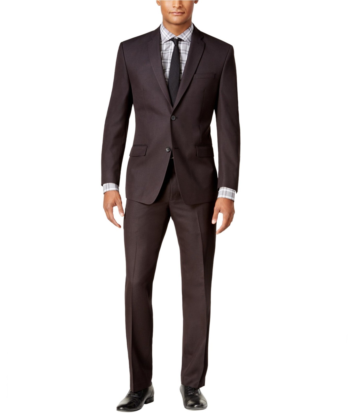 Мужской официальный смокинг Marc New York в мелкую сеточку черный длина 36 см 29 ВТ x 30 Л 32390₽