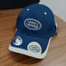Land Rover Men's Navy Embroidered Logo Sports Baseball Curved Brim Cap Hat NWT