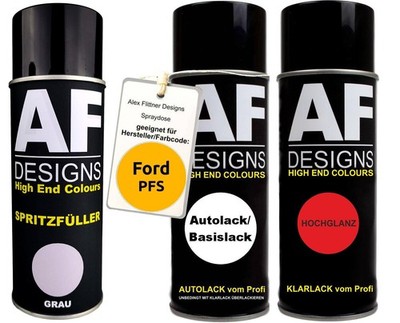 Spritzfüller Set für Ford PFS Maisgelb Klarlack Spritzfüller Grundierung Spraydo