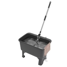 Freestanding Large Capacity Portable Mop Sink Retractable Hose One-touch Drain