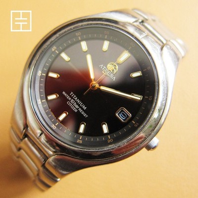 CITIZEN Attesa Eco-Drive Solar Titanium Anti-Magnetic Watch (MADE IN JAPAN)