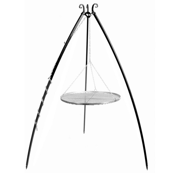 Schwenkgrill Dreibein Grillrost Edelstahl Tripod Feuerschale Outdoor Bbq Grill-image
