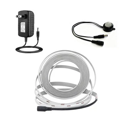 1m-10m 24V PIR Motion Sensor COB LED Strip Light Stairs Kitchen Cabinet Lighting - Image 1 of 4