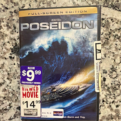 Poseidon Full Screen Edition DVD PG-13 Movie Tall/DVD Case