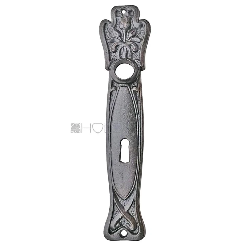 Poignée De Porte Florale En Fer Style Art Nouveau Ancienne 19,2Mm 72 - Photo 1/1