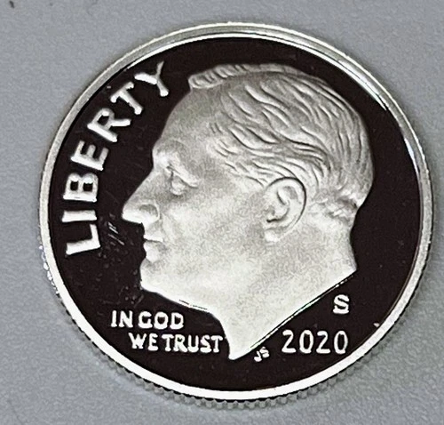 2020 S Silver Proof Roosevelt Dime 10C .999 Fine 99.9%