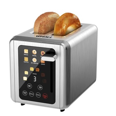 WHALL Touch Screen Toaster 2 Slice,Smart Digital Toaster with 1.5'' Wide Slots...