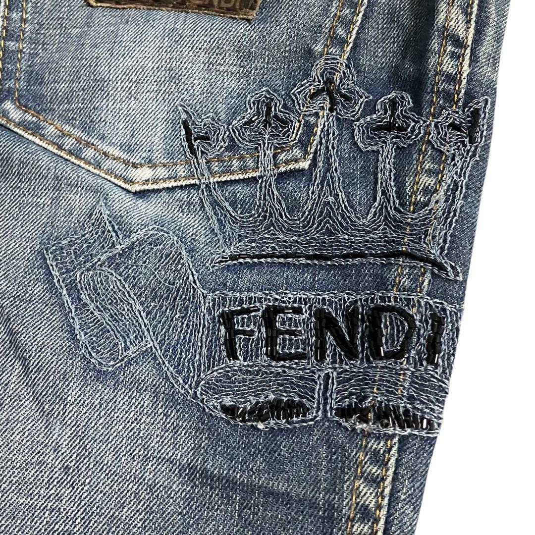 Fendi Denim Pants 40 Embroidery | eBay