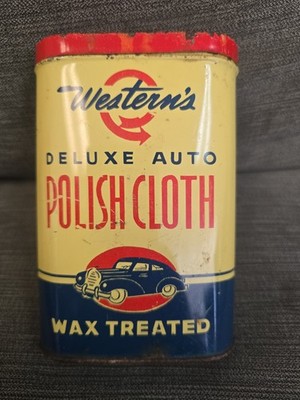 WESTERN AUTO SUPPLY CO.  Deluxe Auto Polish  Tin .