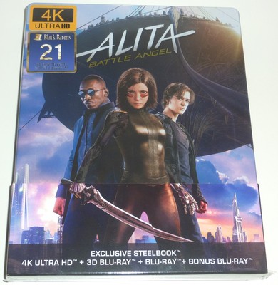 ALITA BATTLE ANGEL BLACK BARONS EDITION 3 4K BLU-RAY STEELBOOK FILMARENA NEU OVP