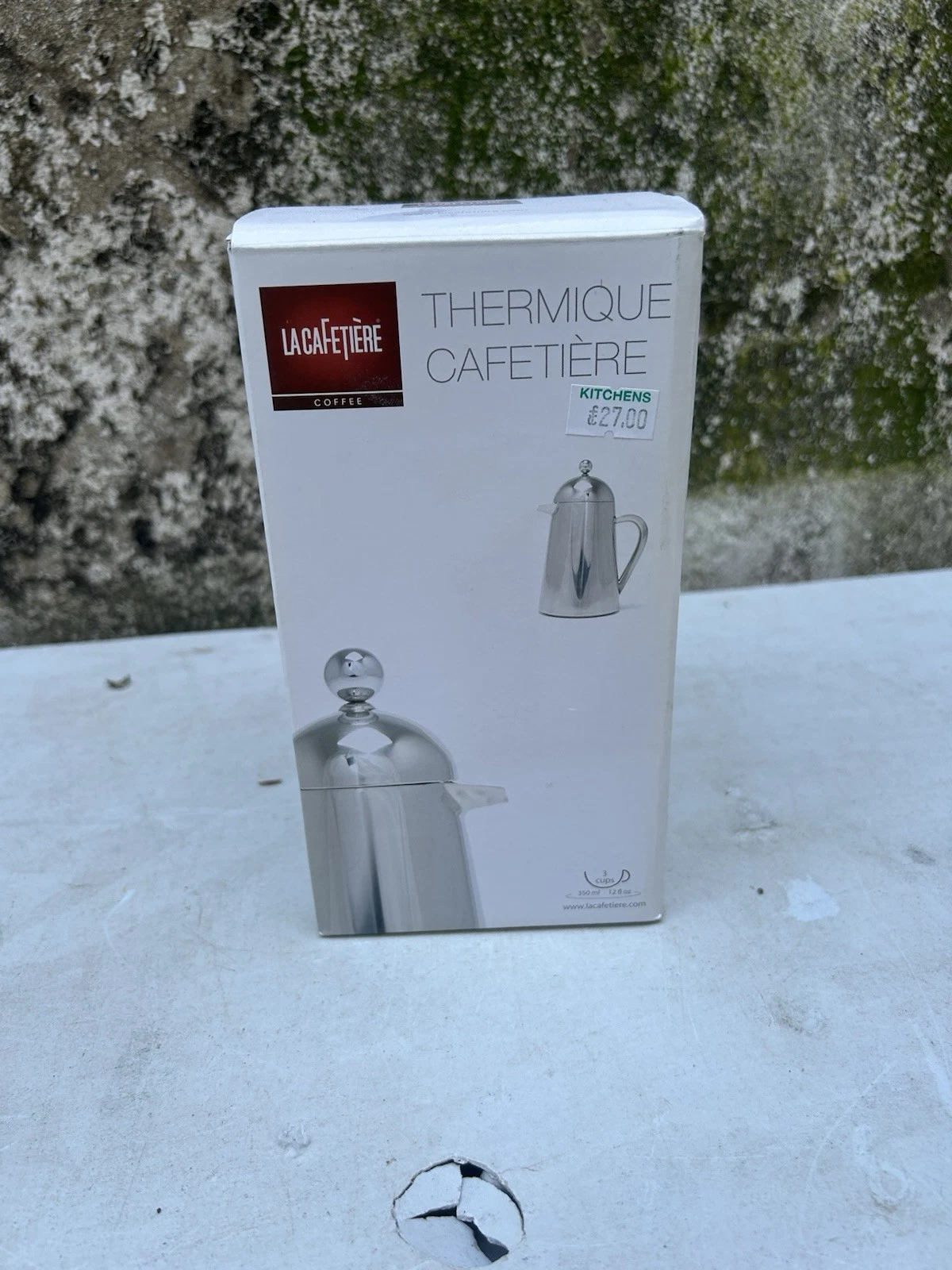 La Cafetière Havana Insulated French Press Coffee Maker in silver