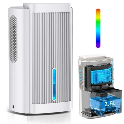 EUMATY Luftentfeuchter Elektrisch 2800ml Raumentfeuchter 50m² Luftentfeuchtungsgerät