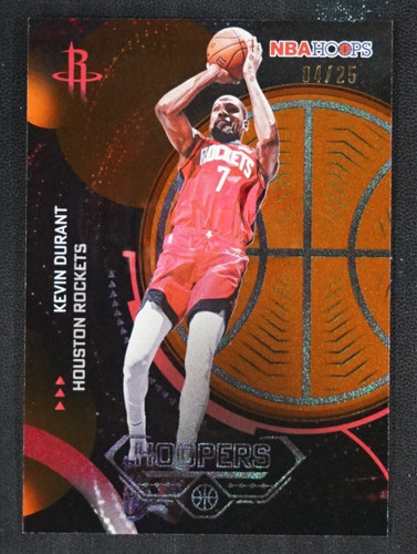 Kevin Durant 2025-26 Topps NBA Hoops 04/25 Orange Pixel Burst Hoopers #H-14