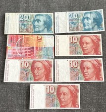 Switzerland 7 Notes Job Lot (100 Francs)