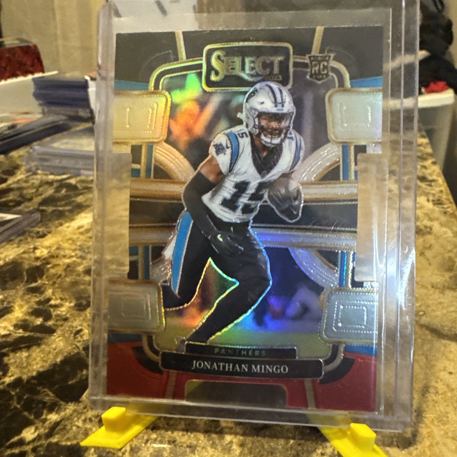 2023 Panini Select - Concourse Jonathan Mingo #16 Black & Red Prizm Die-Cut (RC)