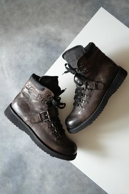 NEW FW2011 Prada Hiking Buckle Trimmed MEN Boots VINTAGE