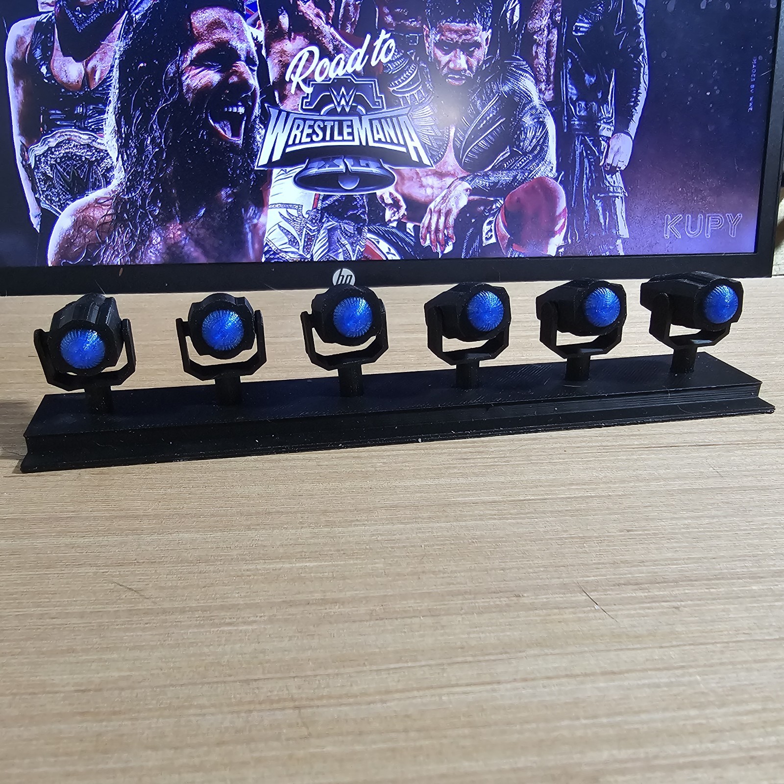 WWE Mattel Blue Entrance Stage Lights Accessory