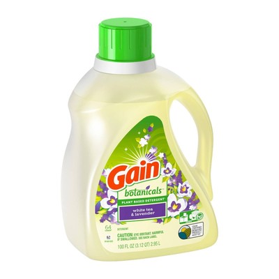 Gain Botanicals White Tea Lavender Liquid Laundry Detergent 100 Fl Oz 1 Pack