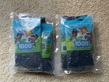 Perler Beads 3x 1000 Count Bags Black Lot of 2 6000 Total New Sealed