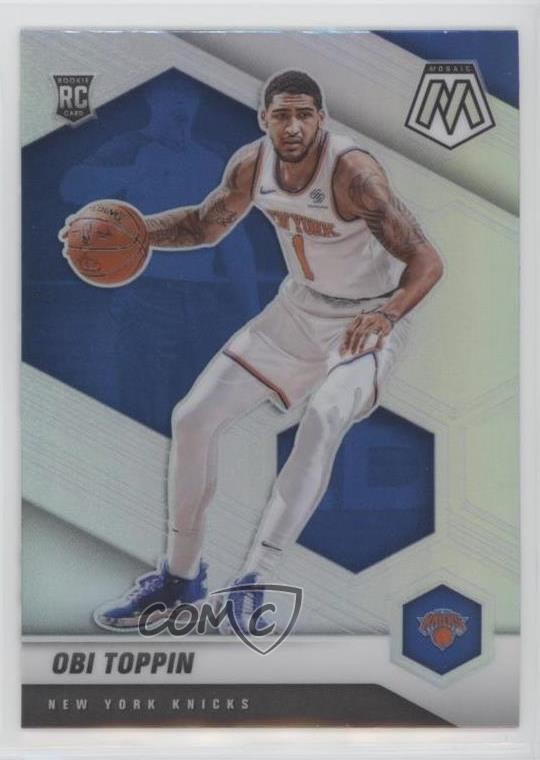 2020-21 Panini Mosaic Rookie Silver Prizm Obi Toppin #220 09rg