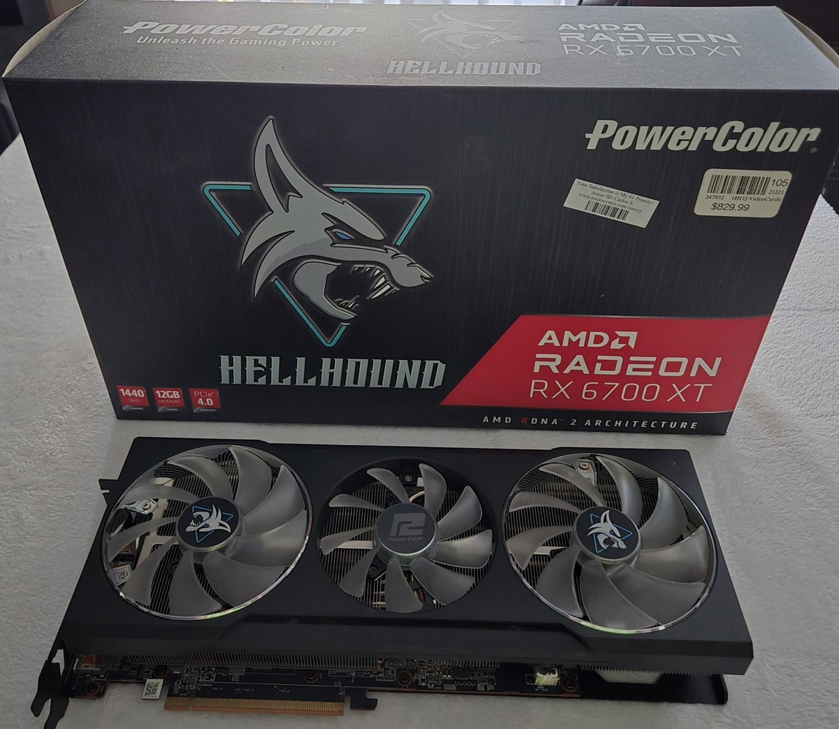 PowerColor Hellhound AMD Radeon RX 6700 XT 12GB GDDR6 Gaming